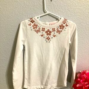 Little Lass cotton top for girl 5T long sleeves